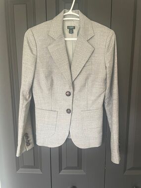 J. Crew Women's Light Gray Tailored Blazer
